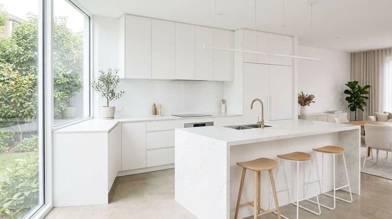 AI Minimalist Kitchen design by DarHouse
